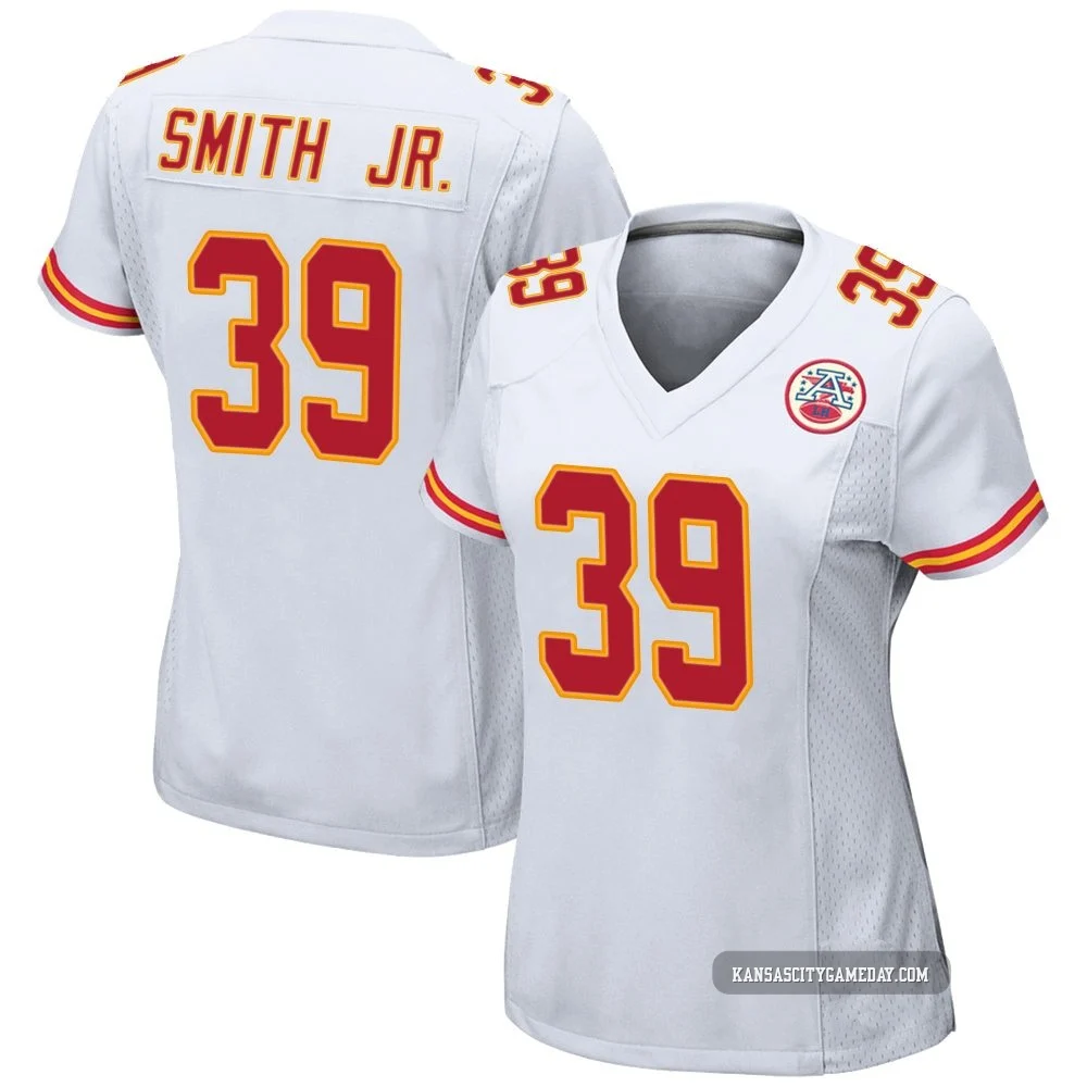 Women's Melvin Smith Jr. Kansas City Chiefs ＃39 Game White Jersey