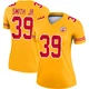 Women's Melvin Smith Jr. Kansas City Chiefs ＃39 Legend Gold Inverted Jersey