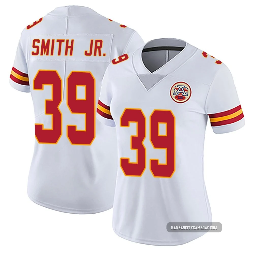 Women's Melvin Smith Jr. Kansas City Chiefs ＃39 Limited White Vapor Untouchable Jersey