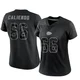 Women's Mike Caliendo Kansas City Chiefs ＃66 Limited Black Reflective Jersey