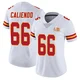 Women's Mike Caliendo Kansas City Chiefs ＃66 Limited White Vapor Untouchable Super Bowl LIX Jersey