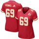 Women's Mike Pennel Jr. Kansas City Chiefs ＃69 Game Red Team Color Super Bowl LIX Jersey