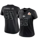 Women's Mike Pennel Jr. Kansas City Chiefs ＃69 Limited Black Reflective Super Bowl LIX Jersey