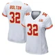 Women's Nick Bolton Kansas City Chiefs ＃32 Game White Super Bowl LIX Jersey