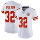 Women's Nick Bolton Kansas City Chiefs ＃32 Limited White Vapor Untouchable Jersey