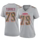 Women's Nick Torres Kansas City Chiefs ＃79 Game Gray Atmosphere Fashion Jersey