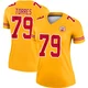 Women's Nick Torres Kansas City Chiefs ＃79 Legend Gold Inverted Jersey