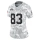 Women's Noah Gray Kansas City Chiefs ＃83 Limited Arctic Camo 2024 Salute to Service Jersey