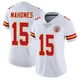 Women's Patrick Mahomes Kansas City Chiefs ＃15 Limited White Vapor Untouchable Jersey