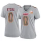 Women's Pete Nygra Kansas City Chiefs ＃0 Game Gray Atmosphere Fashion Super Bowl LIX Jersey