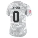 Women's Pete Nygra Kansas City Chiefs ＃0 Limited Arctic Camo 2024 Salute to Service Jersey