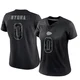 Women's Pete Nygra Kansas City Chiefs ＃0 Limited Black Reflective Jersey