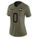 Women's Pete Nygra Kansas City Chiefs ＃0 Limited Olive 2025 Salute to Service Jersey