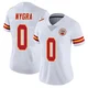 Women's Pete Nygra Kansas City Chiefs ＃0 Limited White Vapor Untouchable Jersey