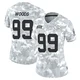 Women's Peter Woods Kansas City Chiefs ＃99 Limited Arctic Camo 2024 Salute to Service Jersey