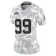 Women's Peter Woods Kansas City Chiefs ＃99 Limited Arctic Camo 2024 Salute to Service Jersey