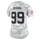 Women's Peter Woods Kansas City Chiefs ＃99 Limited Arctic Camo 2024 Salute to Service Jersey