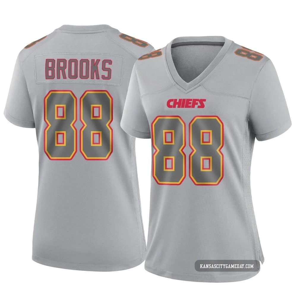 Women's Phillip Brooks Kansas City Chiefs ＃88 Game Gray Atmosphere Fashion Jersey
