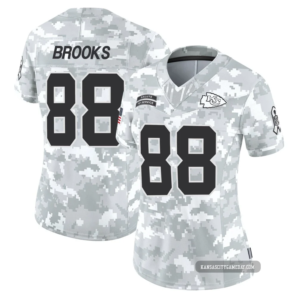 Women's Phillip Brooks Kansas City Chiefs ＃88 Limited Arctic Camo 2024 Salute to Service Jersey