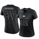 Women's Phillip Brooks Kansas City Chiefs ＃88 Limited Black Reflective Jersey