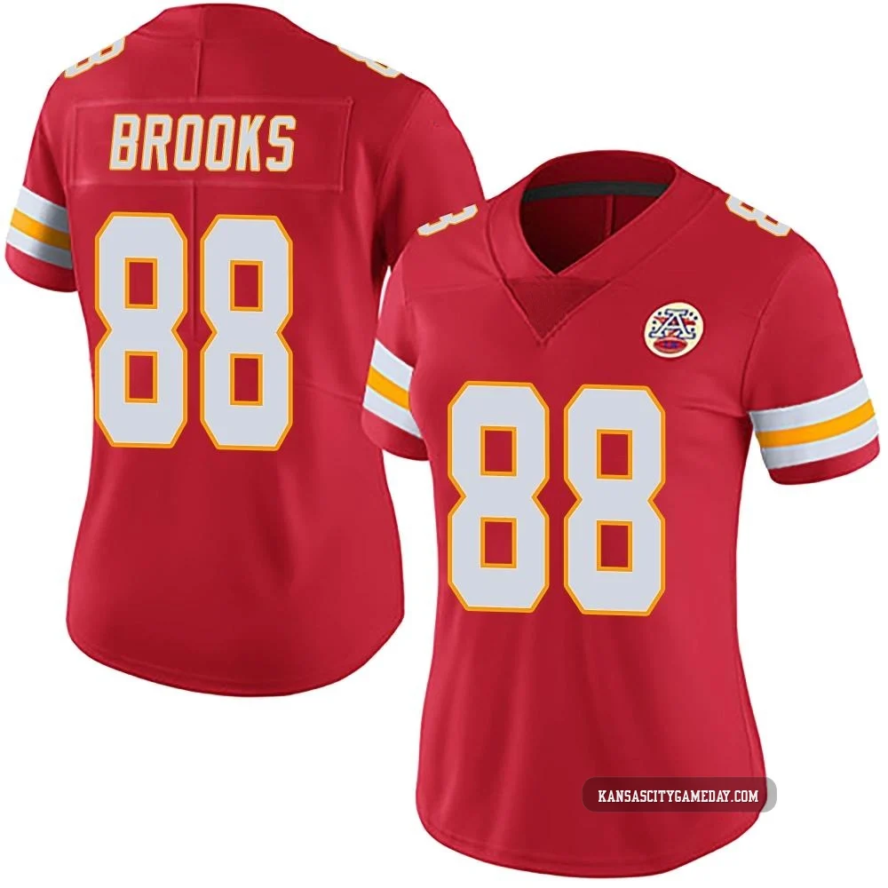 Women's Phillip Brooks Kansas City Chiefs ＃88 Limited Red Team Color Vapor Untouchable Jersey