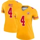 Women's Rashee Rice Kansas City Chiefs ＃4 Legend Gold Inverted Jersey
