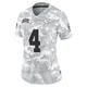 Women's Rashee Rice Kansas City Chiefs ＃4 Limited Arctic Camo 2024 Salute to Service Jersey