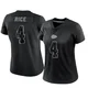 Women's Rashee Rice Kansas City Chiefs ＃4 Limited Black Reflective Jersey