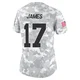 Women's Richie James Kansas City Chiefs ＃17 Limited Arctic Camo 2024 Salute to Service Jersey