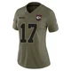 Women's Richie James Kansas City Chiefs ＃17 Limited Olive 2025 Salute to Service Jersey