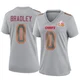 Women's Shaun Bradley Kansas City Chiefs ＃0 Game Gray Atmosphere Fashion Super Bowl LIX Jersey