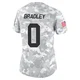 Women's Shaun Bradley Kansas City Chiefs ＃0 Limited Arctic Camo 2024 Salute to Service Jersey
