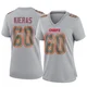 Women's Tautvydas Kieras Kansas City Chiefs ＃60 Game Gray Atmosphere Fashion Jersey