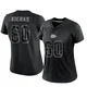 Women's Tautvydas Kieras Kansas City Chiefs ＃60 Limited Black Reflective Jersey