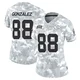 Women's Tony Gonzalez Kansas City Chiefs ＃88 Limited Arctic Camo 2024 Salute to Service Jersey