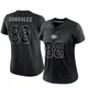 Women's Tony Gonzalez Kansas City Chiefs ＃88 Limited Black Reflective Jersey