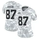 Women's Travis Kelce Kansas City Chiefs ＃87 Limited Arctic Camo 2024 Salute to Service Jersey