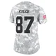Women's Travis Kelce Kansas City Chiefs ＃87 Limited Arctic Camo 2024 Salute to Service Jersey