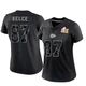 Women's Travis Kelce Kansas City Chiefs ＃87 Limited Black Reflective Super Bowl LIX Jersey