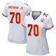 Women's Tremayne Anchrum Jr. Kansas City Chiefs ＃70 Game White Jersey