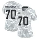 Women's Tremayne Anchrum Jr. Kansas City Chiefs ＃70 Limited Arctic Camo 2024 Salute to Service Jersey