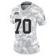 Women's Tremayne Anchrum Jr. Kansas City Chiefs ＃70 Limited Arctic Camo 2024 Salute to Service Jersey