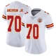Women's Tremayne Anchrum Jr. Kansas City Chiefs ＃70 Limited White Vapor Untouchable Jersey