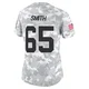 Women's Trey Smith Kansas City Chiefs ＃65 Limited Arctic Camo 2024 Salute to Service Jersey