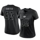 Women's Trey Smith Kansas City Chiefs ＃65 Limited Black Reflective Jersey