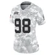 Women's Vincent Anthony Jr. Kansas City Chiefs ＃98 Limited Arctic Camo 2024 Salute to Service Jersey