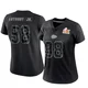 Women's Vincent Anthony Jr. Kansas City Chiefs ＃98 Limited Black Reflective Super Bowl LIX Jersey