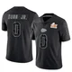 Youth Anthony Dunn Jr. Kansas City Chiefs ＃0 Limited Black Reflective Super Bowl LIX Jersey