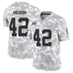 Youth Azizi Hearn Kansas City Chiefs ＃42 Limited Arctic Camo 2024 Salute to Service Jersey