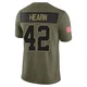 Youth Azizi Hearn Kansas City Chiefs ＃42 Limited Olive 2025 Salute to Service Jersey